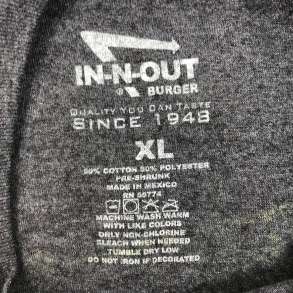 In-N-Out Burger Gray Graphic Short Sleeve Tee, Siz - Picture 4 of 4